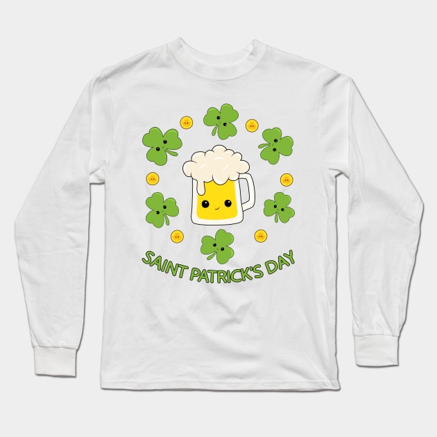 St Patricks day Long Sleeve T-Shirt by valentinahramov